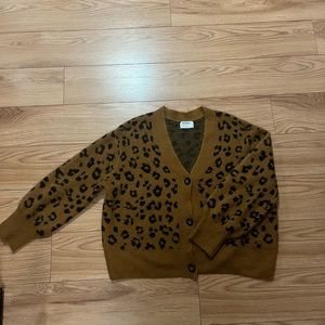 Old Navy Leopard Cardigan